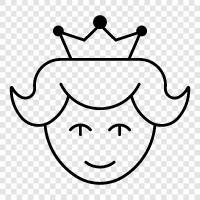 queen mother, queen consort, queen of England, queen of Scotland icon svg