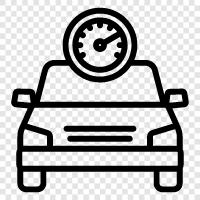 race, acceleration, top speed, mph icon svg