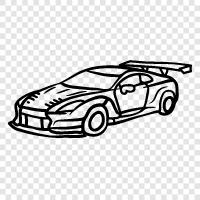 racing, car, speed, track icon svg