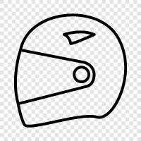 Rennhelm, Motorradhelm, Motocross Helm, Offroad Helm symbol