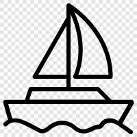 racing, cruising, yacht, sailing icon svg