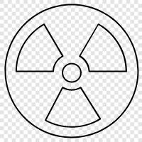radyasyon, atom, nükleer güç, nükleer silah ikon svg