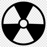 radiation, radioactive material, nuclear, atomic icon svg