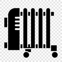 radiator, heater, central, portable icon svg