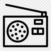 Radio Shack, Radio programming, Radio stations, Radio listeners icon svg