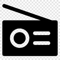 radio stations, shortwave, satellite, Radio icon svg