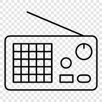 radio stations, radio programming, radio broadcasts, radio programs icon svg