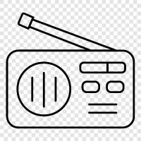 radio stations, radio programming, radio shows, radio programs icon svg