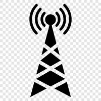 Radio Tower, TV Tower, Cell Tower, Tower icon svg