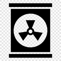 Radioaktive Materialien, Radioaktive Abfallwirtschaft, Radioaktive Abfallentsorgung, Radioaktive Abfälle symbol