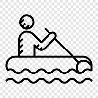 rafting, whitewater rafting, kayaking, canyoneering icon svg