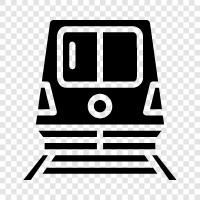 rail, locomotive, railway, transportation icon svg