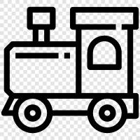 railroad, locomotive, carriage, tracks icon svg