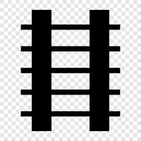 railroad tracks, railroad, railway, railroads icon svg