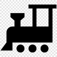 railway, locomotive, steam engine, railway station icon svg