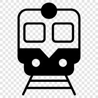 railway, locomotive, train schedule, train station icon svg