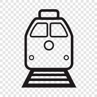 railway, locomotive, train station, train ride icon svg