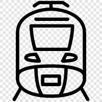 railways, tramway, streetcar, electric tram icon svg