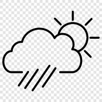 rain, thunder, lightening, clouds icon svg