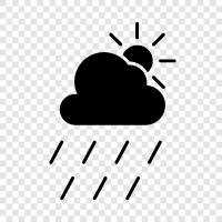 rain, clouds, sun, weather icon svg