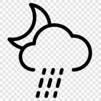 Rain, Weather, Environment, Atmospheric icon svg