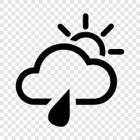 rain, weather, thunderstorm, heavy rainfall icon svg