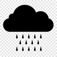 rain, clouds, showers, thunderstorms icon svg