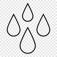 rain, drops of water, rainbows, umbrellas icon svg