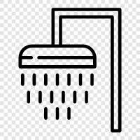 Rain, Water, Bathroom, Bathing icon svg