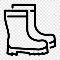 rain boots, boots, waterproof, boots for women icon svg