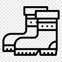 rain boots, waterproof boots, boots, winter boots icon svg