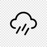 rain cloud, thunderstorm, raindrop, storm icon svg