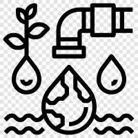 rain, floods, drought, tap icon svg