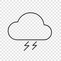 rain, thunder, lightning, storm icon svg