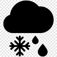 Regen, Schnee, Niederschläge, Tropfen symbol