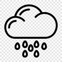 yağmur, weather, forecast, precipitation ikon svg