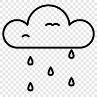 rain, clouds, weather, forecast icon svg