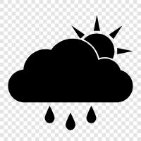 Rain Showers, Morning Rain, Evening Rain, Drizzle icon svg