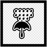 Rain Umbrellas, Raincoats, Rain Gear, Rainwear icon svg