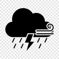 rain, lightning, thunder, tornado icon svg