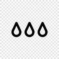 rain, drops, precipitation, water droplets icon svg