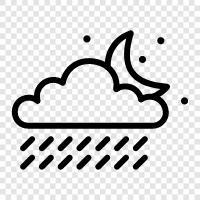 rain, raining, humid, raindrops icon svg