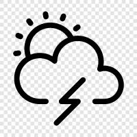 rain, storm, lightning, thunderstorm icon svg