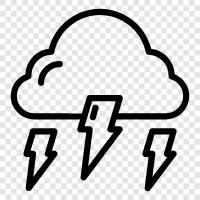 rain, lightning, storm, weather icon svg