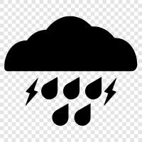 rain, lightning, air, thunder icon svg