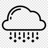 rain, flakes, snow, weather icon svg