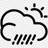 rain, rainfall, thunderstorm, downpour icon svg