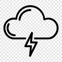 rain, lightning, thunder, tornado icon svg