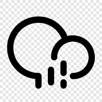 rain, clouds, weather, precipitation icon svg