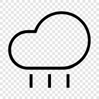 rain, clouds, thunderstorm, rainstorm icon svg